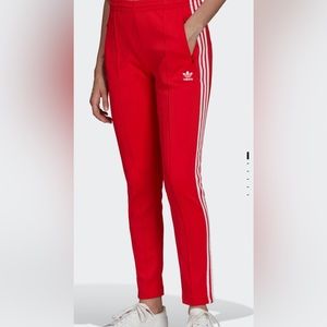Adidas Primeblue SST Track Pants (Red)